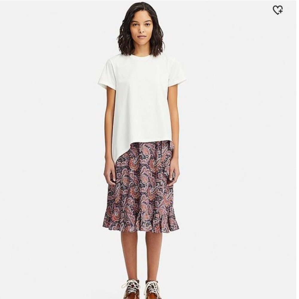 Uniqlo Women Ruffle Skirt Size 6 - Blue or Orange